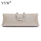 Red Rhinestone Evening Party Clutch Purse