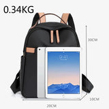 Anti Theft Water Repellent Nylon Backpack Large School Bag
