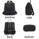 Water Repellent Oxford Backpack Handbag Anti Theft Shoulder Bag