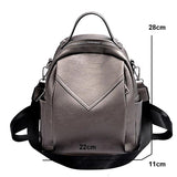 Women Leather Backpack Small PU School Bag Backpack for Teenager Girls Rucksack