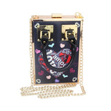 Sequined Evening Clutch Bag Lady Wallet Wedding Party Shoulder Bag