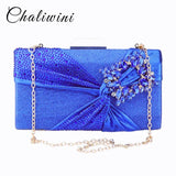 Chaliwini Gemstone Floral Pattern Clutch Bag