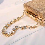 Shining Paillette Handbag Evening Bag Rhinestone Ring Totes Clutch Purse