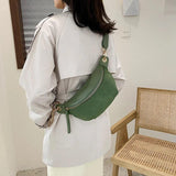 NEWDISCVRY Chain Fanny Pack Banana Waist Bag Belt Bag Women Waist Pack