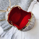 Colorful Diamonds Crystal Ball Clutch Handbag