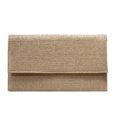Straw Clutch Purse for Women Beach Handbag Envelope Style