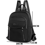 Women's Anti Theft Water Repellent Backpack High Density Oxford Cloth School Bag