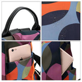 Women's Nylon Anti-Theft Shoulder Backpack Large Bag