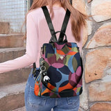 Women's Nylon Anti-Theft Shoulder Backpack Large Bag