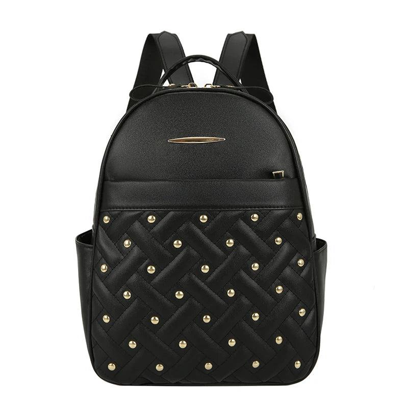 Retro Rivet Backpacks Anti Theft Large Capacity School Bags