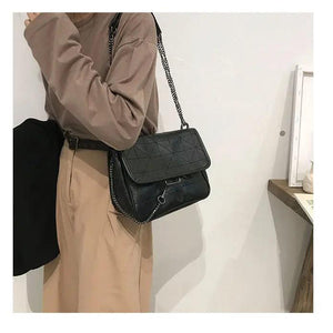 Crossbody Handbag for Women Rhombus All Match Large Capacity Shoulder Bag