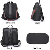 Chinese Style Women Backpack Rhombus Stitched Oxford Cloth Backpack