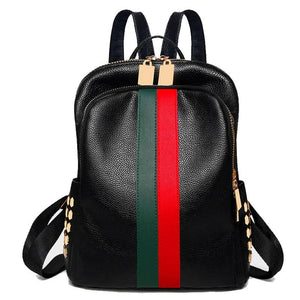 Women Travel Backpack Soft PU Leather School Backpack