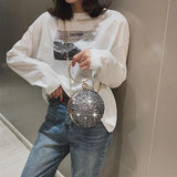 Crystal Diamonds Evening Clutch Handbag Wedding Purse Chain Shoulder Bag