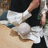 Crystal Diamonds Evening Clutch Handbag Wedding Purse Chain Shoulder Bag