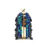 Beaded Crystal Evening Clutch Wedding Purse Rhinestone Handbag