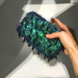 Beaded Crystal Evening Clutch Wedding Purse Rhinestone Handbag
