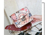 Floral Printing Women Tote Handbag Girls Crossbody Satchels