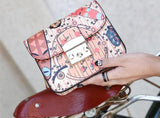 Floral Printing Women Tote Handbag Girls Crossbody Satchels