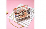 Floral Printing Women Tote Handbag Girls Crossbody Satchels