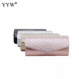 Glitter Diamonds Evening Clutch Bags With Chain Handbags