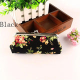 Rose Kiss Lock Clutch Purse