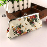 Rose Kiss Lock Clutch Purse