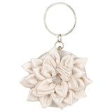 Fairy Style Evening Mini Bag Lotus Flower Rhinestone Handbag