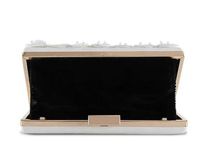 Feather Tassel Evening Bag Flowers Beads Banquet Bag Chain Drop MN1255