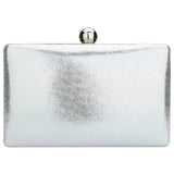 Red Leather Evening Bag Chain Party Shoulder Bags