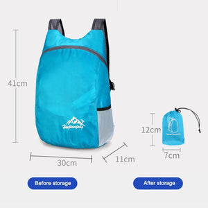 Casual Nylon Backpack Foldable Outdoor Travel Waterproof Daypack Sports