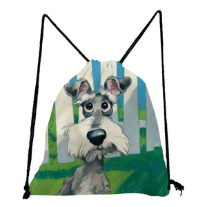 Personalized Dog Art Print Backpack for Students