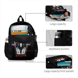 Bathory Metal School Bag Backpack Laptop 15 Inch Red Sa