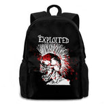 The Exploited Punk Rock Backpack Laptop Travel Bags