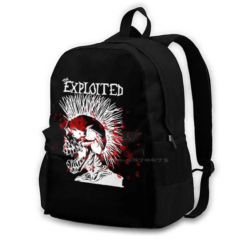 The Exploited Punk Rock Backpack Laptop Travel Bags