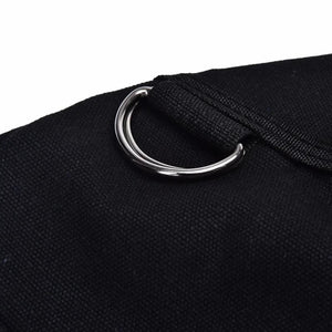 Canvas Drawstring Backpack Unisex School Bag Large Capacity Men's Backpack