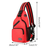 Waterproof Sling Backpack Crossbody Chest Bag Travel Hiking Daypack