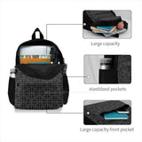 Sayagata Backpack Lucky Cross Geometric Pattern