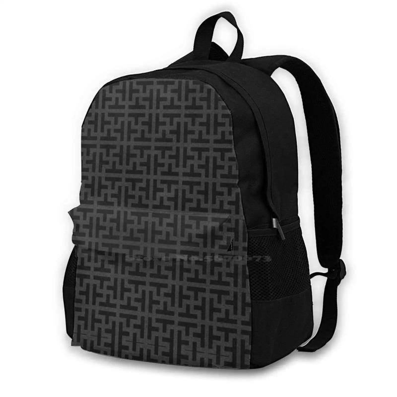 Sayagata Backpack Lucky Cross Geometric Pattern