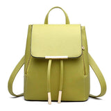 Women Backpack High PU Leather School Bag Girls Teenagers