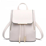 Women Backpack High PU Leather School Bag Girls Teenagers