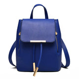 Women Backpack High PU Leather School Bag Girls Teenagers