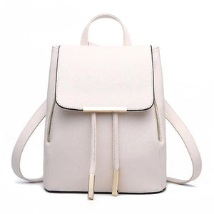 Women Backpack High PU Leather School Bag Girls Teenagers