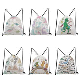 Dinosaur Printed Mini Backpacks Drawstring Bag