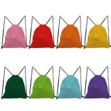 Solid Drawstring Bags Shoe Storage Bag Customizable Backpack