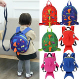 Cartoon Dinosaur Baby Backpack Kindergarten School Bag Walking Safety Harness