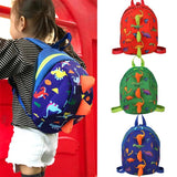 Cartoon Dinosaur Baby Backpack Kindergarten School Bag Walking Safety Harness