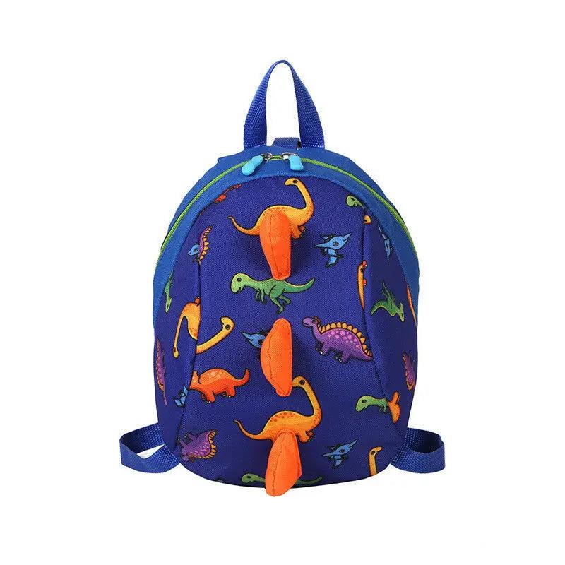 Cartoon Dinosaur Baby Backpack Kindergarten School Bag Walking Safety Harness