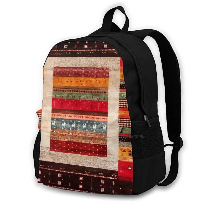 Traditional Moroccan Style Artwork Backpack Laptop Travel Bags