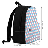 Pride Hexagon Print Large Capacity Backpack Laptop Travel Bags